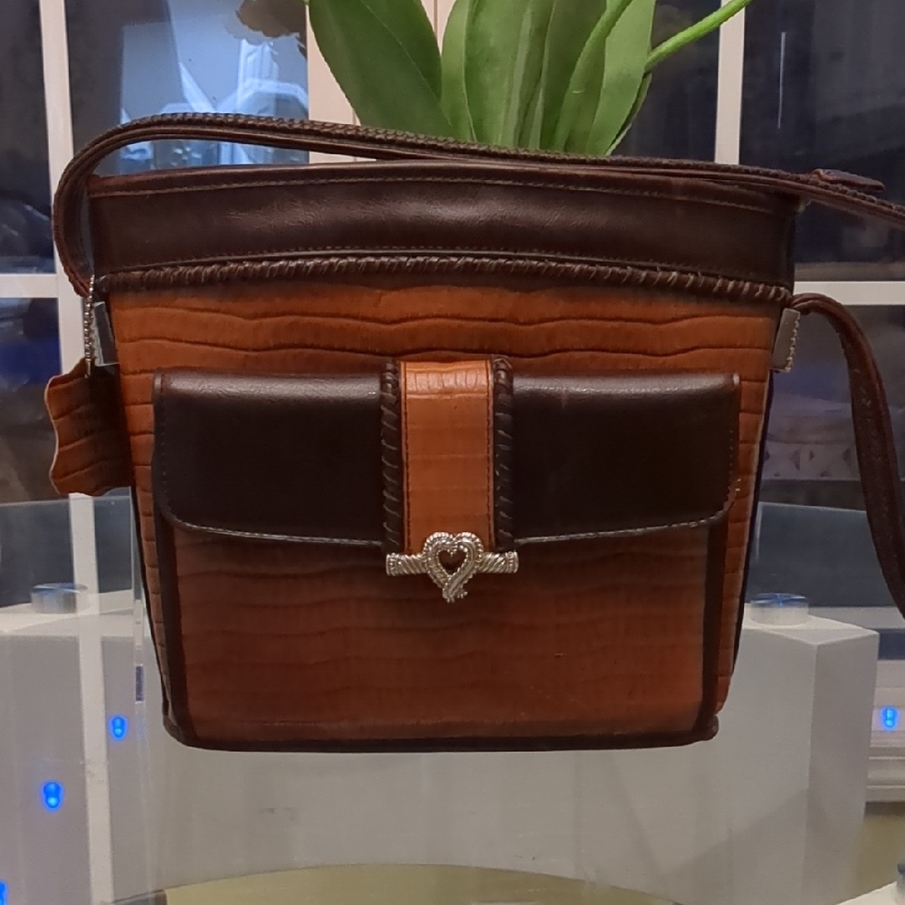 Ciela Celeste Brown Leather Shoulder Bag EUC
